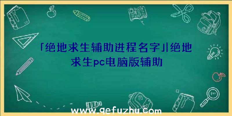 「绝地求生辅助进程名字」|绝地求生pc电脑版辅助